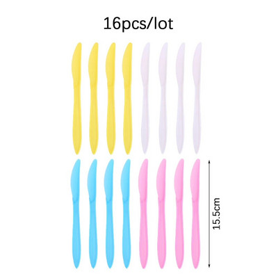 8 τεμ/συσκευασία Ροζ μπλε πιρούνια μιας χρήσης Macaron Χρώμα Πλαστικά μαχαίρια Κουτάλια για γενέθλια Πιρούνια διακόσμησης Χριστουγεννιάτικου πάρτι