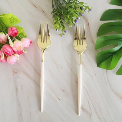 Χρυσό λευκό επιτραπέζιο σκεύος μιας χρήσης Χάρτινο πιάτο καλαμάκια Κύπελλο 1ου γενέθλιου ντεκόρ γάμου Παιδικό ντους παιδικό πάρτι