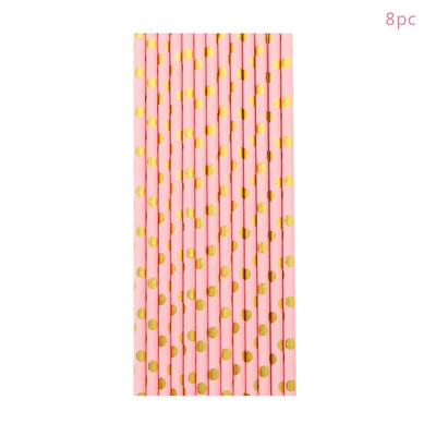 Pink Gold Girl One Year Birthday σερβίτσιο μιας χρήσης Princess Crown Plates Χάρτινα κύπελλα 1st Baby Girl Happy Birthday Decor