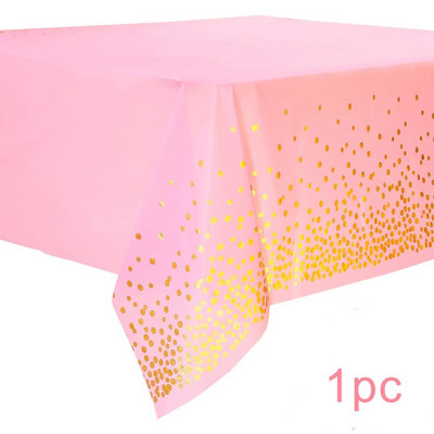 Pink Gold Girl One Year Birthday σερβίτσιο μιας χρήσης Princess Crown Plates Χάρτινα κύπελλα 1st Baby Girl Happy Birthday Decor