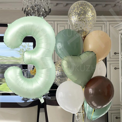 Sage Green Σετ σερβίτσιο μιας χρήσης Χάρτινα πιάτα Χαρτοπετσέτες Ζούγκλα Σαφάρι Διακόσμηση πάρτι γενεθλίων Παιδικό ντους για μωρά προμήθειες γάμου