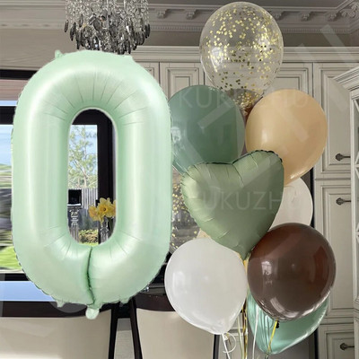 Sage Green Σετ σερβίτσιο μιας χρήσης Χάρτινα πιάτα Χαρτοπετσέτες Ζούγκλα Σαφάρι Διακόσμηση πάρτι γενεθλίων Παιδικό ντους για μωρά προμήθειες γάμου