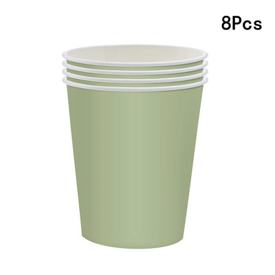 Sage Green Σετ σερβίτσιο μιας χρήσης Χάρτινα πιάτα Χαρτοπετσέτες Ζούγκλα Σαφάρι Διακόσμηση πάρτι γενεθλίων Παιδικό ντους για μωρά προμήθειες γάμου