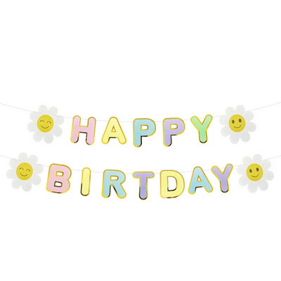 Daisy-teemaline sünnipäevapeo kujundus Roosad ühekordsed lauanõud Daisy pabersalvrätik Baby Shower Sünnipäevapeo pulmadekoratsiooniks