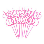 10 τμχ Γαμήλιο πάρτι Ροζ διαμαντένιο δαχτυλίδι άχυρο Bachelor Hen Party Ποτό Πλαστικό άχυρο Χαβάης προμήθειες διακοπών Δώρα παράνυμφων