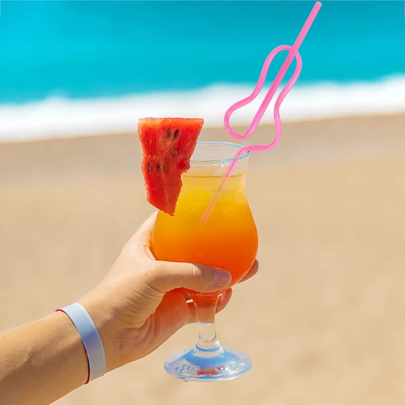 10 τμχ Γαμήλιο πάρτι Ροζ διαμαντένιο δαχτυλίδι άχυρο Bachelor Hen Party Ποτό Πλαστικό άχυρο Χαβάης προμήθειες διακοπών Δώρα παράνυμφων