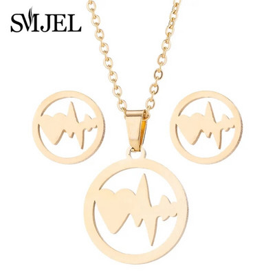 Κολιέ από ανοξείδωτο ατσάλι Tree of Life για γυναίκες Bohemian Women Ανδρικό Σχήμα Celtic Lover Tree σκουλαρίκια Σετ κοσμημάτων σε χρυσό χρώμα