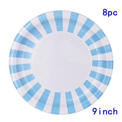 Χάρτινα πιάτα μιας χρήσης Sea Animals Blue Narwhal Under The Sea Party Dessert Χαρτί πιάτο σερβίτσιο Χρόνια πολλά Προμήθειες για πάρτι