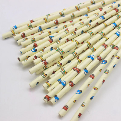 Φρούτα ανανά φράουλα καρπούζι λεμόνι χάρτινα καλαμάκια για διακοσμητικά πάρτι γενεθλίων Γάμου Δημιουργικά καλαμάκια