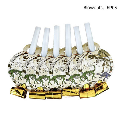 Θέμα Dinosaur Fossil Archaeology Επιτραπέζια σκεύη Διακόσμηση για πάρτι γενεθλίων για αγόρια Παιδικά πιάτα Πετσέτες φλιτζάνι Jungle Party Supplies