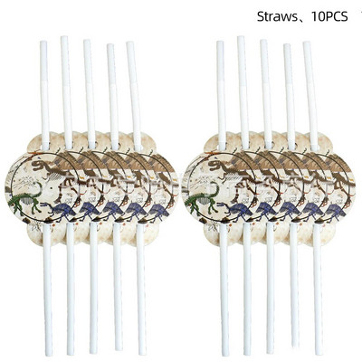 Θέμα Dinosaur Fossil Archaeology Επιτραπέζια σκεύη Διακόσμηση για πάρτι γενεθλίων για αγόρια Παιδικά πιάτα Πετσέτες φλιτζάνι Jungle Party Supplies