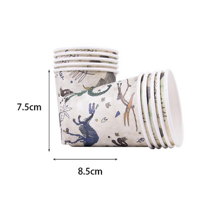 Θέμα Dinosaur Fossil Archaeology Επιτραπέζια σκεύη Διακόσμηση για πάρτι γενεθλίων για αγόρια Παιδικά πιάτα Πετσέτες φλιτζάνι Jungle Party Supplies