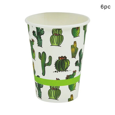 Αστείο Πιάτο Μίας Χρήσης Κάκτου Τροπικό Πιάτο Χάρτινο Πιάτο Φύλλο Μεξικού Κάκτου Πάρτι Γενεθλίων Χαβάης Λουάου Πάρτι Αλπακά