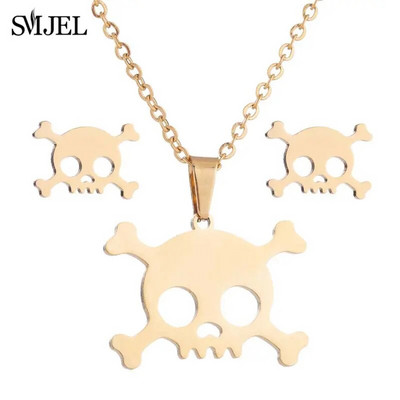 Κρεμαστό κολιέ χειμερινής μόδας Κλειδί Σετ κοσμημάτων από ανοξείδωτο ατσάλι για γυναίκες Δώρο Χριστουγεννιάτικο σκουλαρίκι λουλουδιών νιφάδα χιονιού