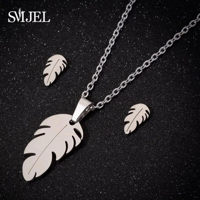 Κρεμαστό κολιέ χειμερινής μόδας Κλειδί Σετ κοσμημάτων από ανοξείδωτο ατσάλι για γυναίκες Δώρο Χριστουγεννιάτικο σκουλαρίκι λουλουδιών νιφάδα χιονιού