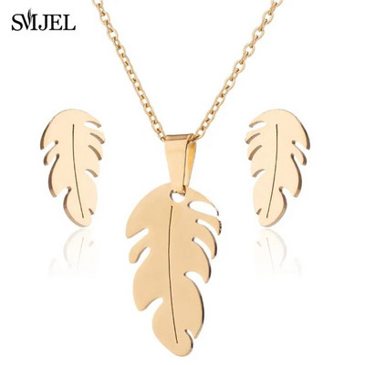 Κρεμαστό κολιέ χειμερινής μόδας Κλειδί Σετ κοσμημάτων από ανοξείδωτο ατσάλι για γυναίκες Δώρο Χριστουγεννιάτικο σκουλαρίκι λουλουδιών νιφάδα χιονιού