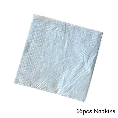 Χρυσό μπλε σερβίτσιο μιας χρήσης Χάρτινα ψάθινα φλιτζάνια Πιάτα Χαρτοπετσέτες Μπομπονιέρες ντους για γενέθλια Διακόσμηση γάμου προμήθειες για πάρτι