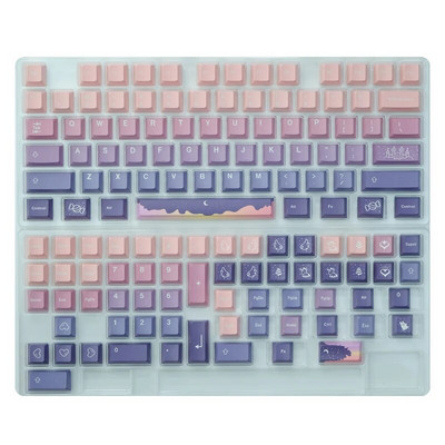 136 Πλήκτρα GMK Fairy Tale Keycaps English Cherry Profile PBT 5-side Dye Sublimation Mechanical Keyboard Keyboard for MX Switch