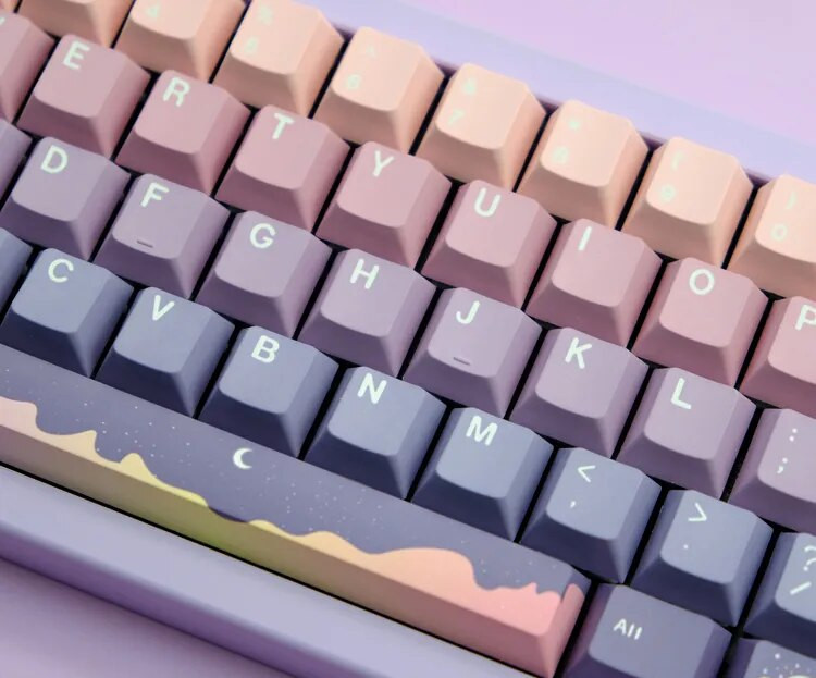136 Πλήκτρα GMK Fairy Tale Keycaps English Cherry Profile PBT 5-side Dye Sublimation Mechanical Keyboard Keyboard for MX Switch