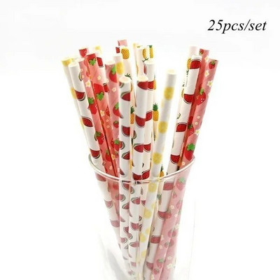 1 Σετ Φρούτα Επιτραπέζια σκεύη μιας χρήσης Χάρτινα Πιάτα Φρούτων Φλιτζάνια για Παιδιά Καλοκαιρινό Πάρτι Πισίνας Προμήθειες διακόσμησης γάμου