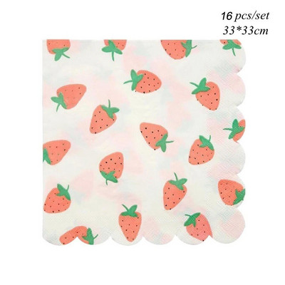 1 Σετ Φρούτα Επιτραπέζια σκεύη μιας χρήσης Χάρτινα Πιάτα Φρούτων Φλιτζάνια για Παιδιά Καλοκαιρινό Πάρτι Πισίνας Προμήθειες διακόσμησης γάμου