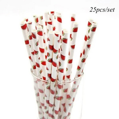 1 Σετ Φρούτα Επιτραπέζια σκεύη μιας χρήσης Χάρτινα Πιάτα Φρούτων Φλιτζάνια για Παιδιά Καλοκαιρινό Πάρτι Πισίνας Προμήθειες διακόσμησης γάμου