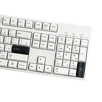 129 ασπρόμαυρα πλήκτρα Ιαπωνικά Keycaps Cherry Profile PBT Dye Sublimation Mechanical Keyboard Keyboard for MX Switch 61/64/68