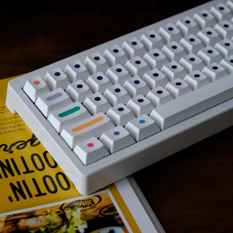 GMK 129Keys Dots Keycaps PBT Dye Sublimation Cherry Profile Key για MX Switch Mechanical Gaming Mechanical Keyboard
