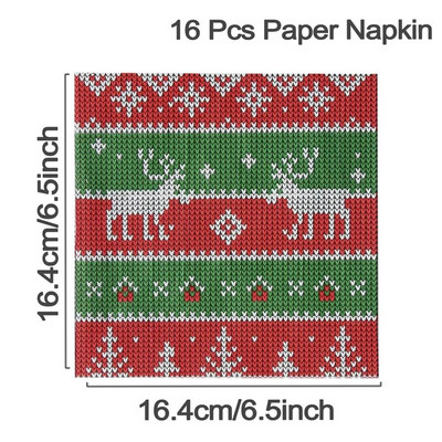 Χριστουγεννιάτικο Άσχημο Πουλόβερ Χριστουγεννιάτικο πάρτι Επιτραπέζιο σκεύος μιας χρήσης Χάρτινα πιάτα Χαρτοπετσέτες Κύπελλο Χριστουγεννιάτικη διακόσμηση για το σπίτι 2023 Πρωτοχρονιά 2024