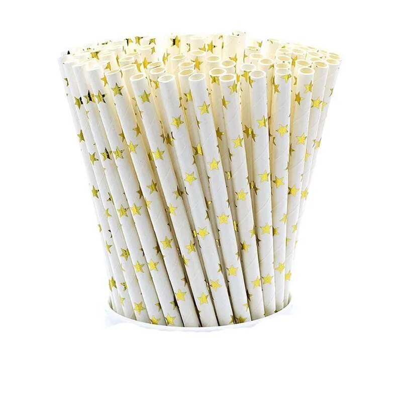 25 τμχ Ροζ χρυσό χαρτί καλαμάκια ριγέ κουκκίδα Ψάθινο άχυρο μίας χρήσης Στολισμός γάμου Ψάθινο παιδικό ντους προμήθειες γενεθλίων