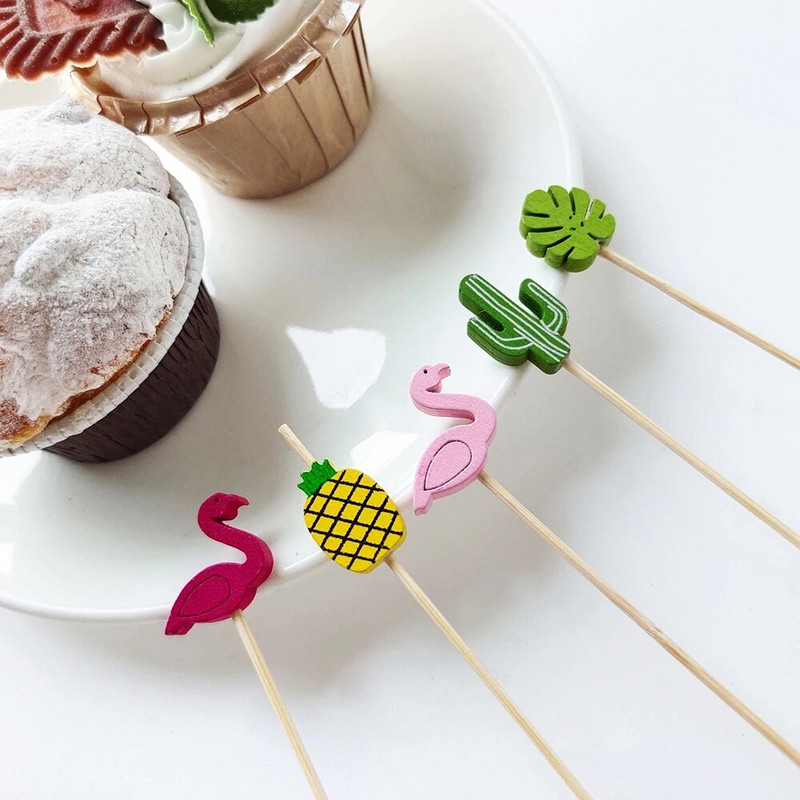 100 τμχ Σουβλάκια από μπαμπού μίας χρήσης Επιλογές φαγητού Επιδόρπιο με φρούτα σε μπουφέ Κοκτέιλ Σάντουιτς Ραβδί Πιρούνι Οδοντογλυφίδα Διακόσμηση Γάμου