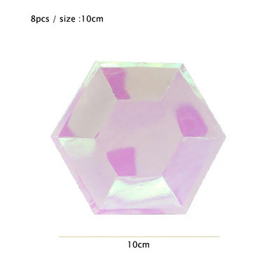 8 τμχ/παρτίδα 10cm Μίνι Χάρτινα Πιάτα Επιτραπέζια σκεύη μιας χρήσης Παιδικό πάρτι γενεθλίων Διακόσμηση γάμου Προμήθειες Μικρά Πιατά Σετ