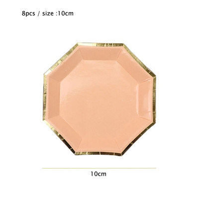 8 τμχ/παρτίδα 10cm Μίνι Χάρτινα Πιάτα Επιτραπέζια σκεύη μιας χρήσης Παιδικό πάρτι γενεθλίων Διακόσμηση γάμου Προμήθειες Μικρά Πιατά Σετ