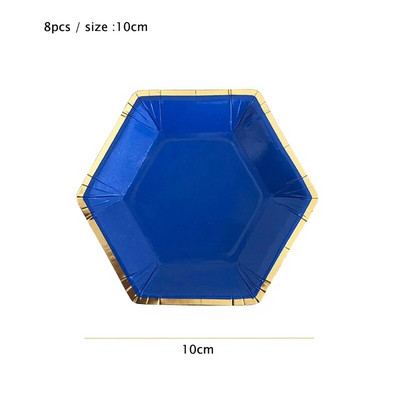 8 τμχ/παρτίδα 10cm Μίνι Χάρτινα Πιάτα Επιτραπέζια σκεύη μιας χρήσης Παιδικό πάρτι γενεθλίων Διακόσμηση γάμου Προμήθειες Μικρά Πιατά Σετ