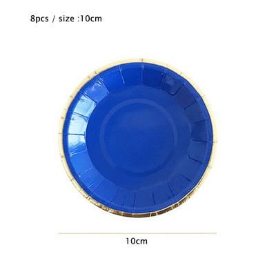 8 τμχ/παρτίδα 10cm Μίνι Χάρτινα Πιάτα Επιτραπέζια σκεύη μιας χρήσης Παιδικό πάρτι γενεθλίων Διακόσμηση γάμου Προμήθειες Μικρά Πιατά Σετ