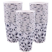 8vnt Futbolo popieriniai puodeliai Futbolo vakarėlio popieriniai puodeliai Vienkartiniai popieriniai puodeliai Sporto teminiai berniukų futbolo gimtadienio papuošimai