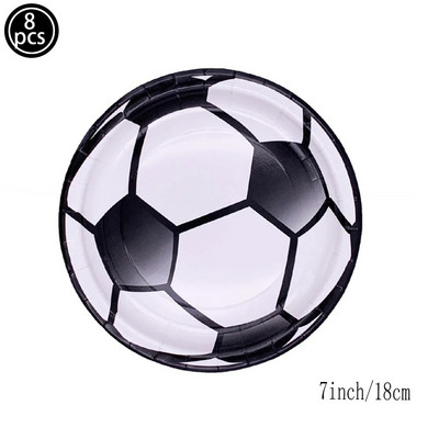 8vnt Futbolo popieriniai puodeliai Futbolo vakarėlio popieriniai puodeliai Vienkartiniai popieriniai puodeliai Sporto teminiai berniukų futbolo gimtadienio papuošimai
