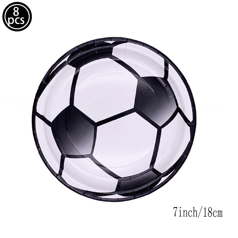 8vnt Futbolo popieriniai puodeliai Futbolo vakarėlio popieriniai puodeliai Vienkartiniai popieriniai puodeliai Sporto teminiai berniukų futbolo gimtadienio papuošimai