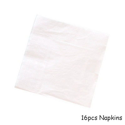 Elegantsed ühekordsed lauanõud, valged plaadid, pabertass, laudlina 1. sünnipäevapeo pulmakaunistused lastele Beebiõhtu peotarbed