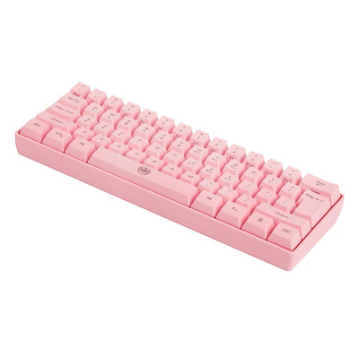 61 klahvi RGB taustvalgustusega 2.4G Bluetoothiga ühilduv kaherežiimiline juhtmeta klaviatuur Mänguarvuti klaviatuur mängijatele mõeldud sülearvutile Roosa