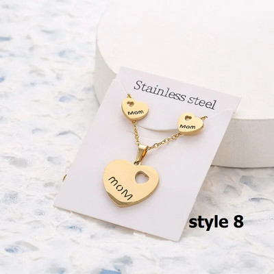 Uus Animal Flower Butterfly ripats roostevabast terasest kaelakee naistele kullavärvi kett kaelakeed kõrvarõngad ehtekomplekt kingitused