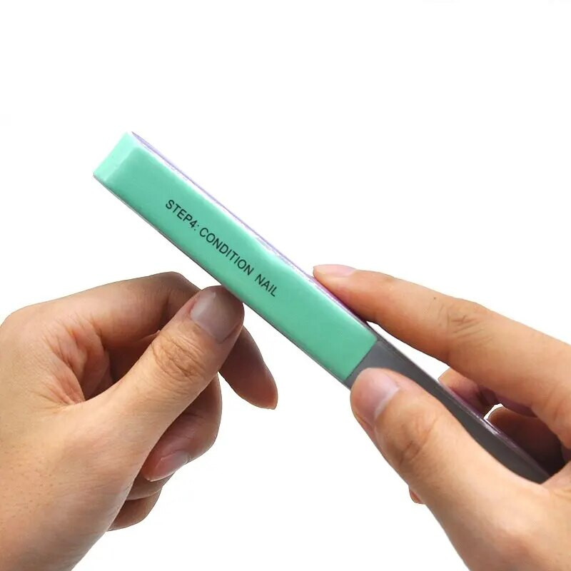 7 Sides Nail Buffer Files Professional Polisher for Nail Art Manicure Polishing Block Buffing Accessories Cream Tools