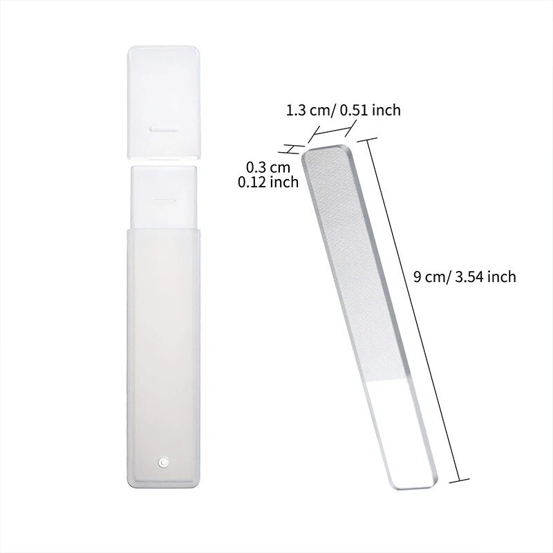 1/3/5Pcs Λίμες νυχιών Nano Glass Polishing Manicure Art Tool Professional Nail Art Tools Buffing Transparent sanding Drop Shipping