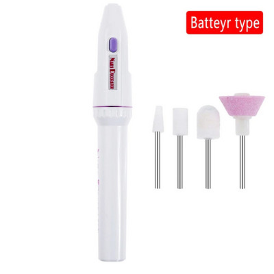 Ηλεκτρικό σετ νυχιών Σετ μανικιούρ 5 σε 1 Ηλεκτρικό μηχάνημα μανικιούρ Μύλος τρυπανιών νυχιών για κιτ περιποίησης μανικιούρ Πολωνικά αφαίρεσης
