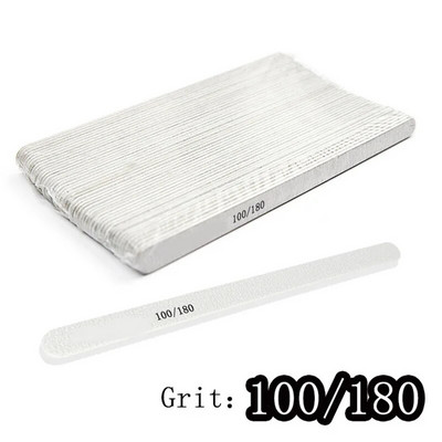 50 tk/pakk Professionaalne maniküür Lihvimine küünekunsti viil Tilk Hall Poola Liivapaber 100/180 180/240 Natural Nails Buffer Block