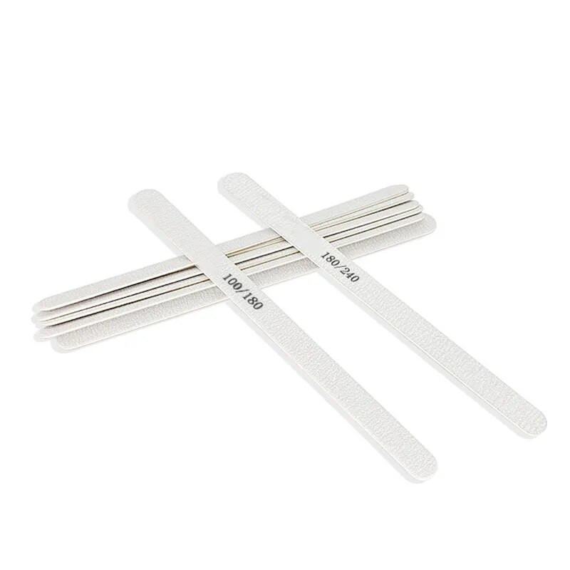 50 tk/pakk Professionaalne maniküür Lihvimine küünekunsti viil Tilk Hall Poola Liivapaber 100/180 180/240 Natural Nails Buffer Block