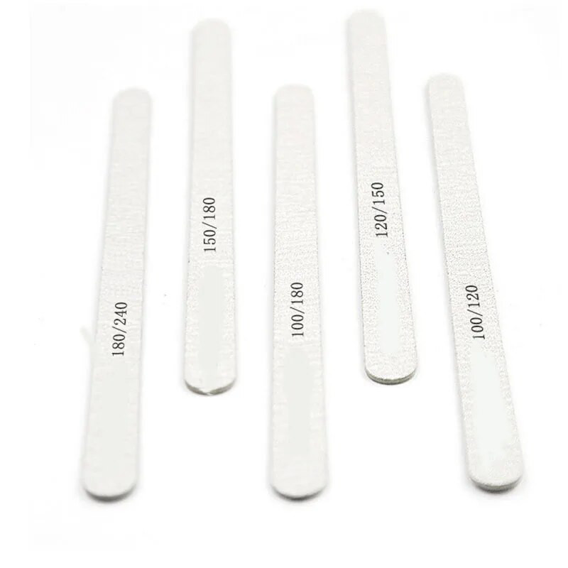 50 tk/pakk Professionaalne maniküür Lihvimine küünekunsti viil Tilk Hall Poola Liivapaber 100/180 180/240 Natural Nails Buffer Block