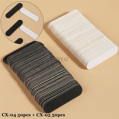 50/100 kom Dvostrane mini turpije za nokte Masivno uklanjanje gel laka Profesionalni pufer za nokte Manikura brušenje alati za poliranje NTCX