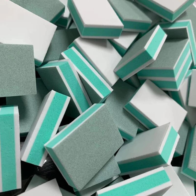 10/20/50 τμχ/τσάντα Nail Buffer File Block Εργαλείο τέχνης νυχιών διπλής όψης UV Gel Polisher Mini Polishing Care Salon Pedicure Manicure