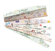 10Pcs/Lot Turpija za nokte 100 180 Profesionalne drvene dvostrane brusne turpije Dodaci za nokte Alat za salon za manikuru